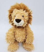 Aurora Lion Tan Brown Sitting Furry Plush Beanbag Stuffed 11&quot; Animal Toy B309 - $11.99