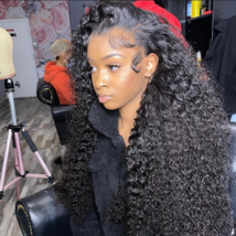 Water Wave Lace Front Wig Full Lace Front Human Hair Wigs For Women - $816.96