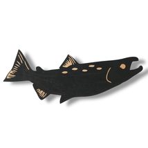 Sign - CUSTOM - Salmon Fish (RAW WOOD, 18x7 Inches) - $19.59+