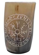 4&quot; Rune buffalo horn mug - $30.95