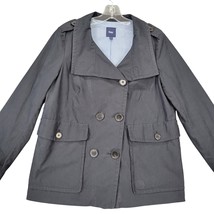 Gap Blue Navy Jacket Preppy Peacoat Classic Button Up Long Sleeves Women... - £8.35 GBP