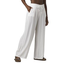 NWT Prana Womens White Fernie Beach Pant Flowy Modal XL Coverup Casual Pockets  - £124.60 GBP