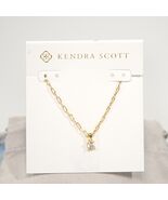 Kendra Scott Lexi Cubic Zirconia CZ Gold Plated Short Pendant Necklace NWT - $63.86