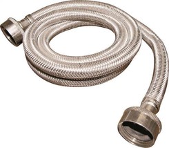 NEW PLUMB PAK PP23832 STAINLESS STEEL 5 FOOT WASHING MACHINE HOSE WITH WASHERS - £23.44 GBP