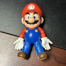 2015 Mario Figure Jakks Pacific Nintendo Posable Approx 4" Tall - $14.84