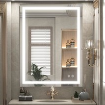 Led Bathroom Mirror 36 X 28 Inch,White/Warm/Natural Lights,Dimmable,Cri9... - £234.57 GBP