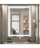 Led Bathroom Mirror 36 X 28 Inch,White/Warm/Natural Lights,Dimmable,Cri9... - £235.19 GBP