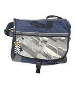 Licensed NASCAR Messenger Bag with Adjustable Strap Gray/Black - $19.24 CAD