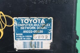 89222-0E020 Toyota Tailgate Computer, MPX Multiplex Network Door 892220E020 image 3