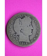 1913 P Barber Liberty Silver Quarter Scarce Guaranteed Authentic Rare Co... - $570.99 MXN
