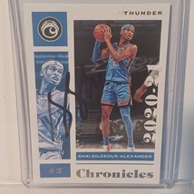 2020 Shai GILGEOUS-ALEXANDER Chronicles Signed Autographed Coa #11 - $92.36