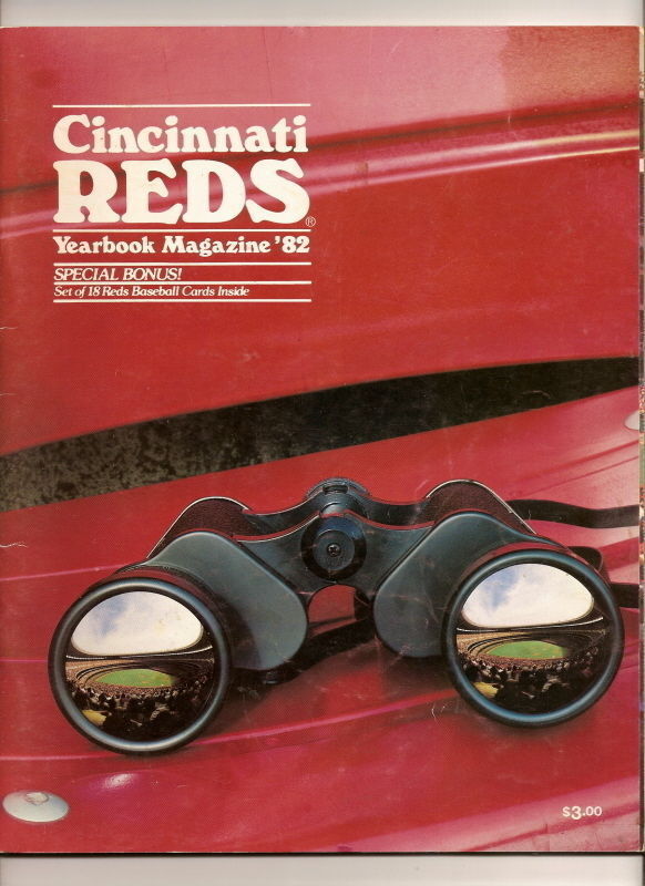 1982 cincinnati reds official yearbook program - $30.08