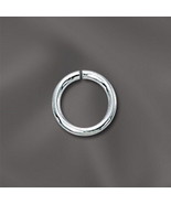 8mm Sterling Silver OPEN Jump Rings (10) - £6.32 GBP