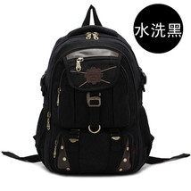 New fashion men&#39;s backpack vintage canvas backpack school bag men&#39;s travel bags  - £70.47 GBP