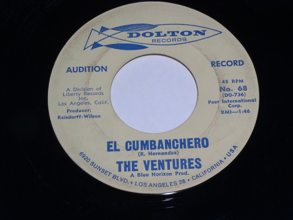 The Ventures El Cumbanchero Skip To M Limbo 45 Rpm Record Dolton 68 Prom... - $9.99