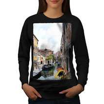 Wellcoda Old Venice Canal Tour Womens Sweatshirt, Italy Casual Pullover Jumper - £23.02 GBP+