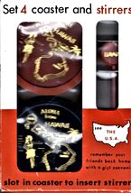 Coaster - Coaster set 4 Coaster and 4 Stirrers - Hawaii - $6.00