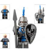 Black Falcon Knight (Heavy armor) Castle Kingdoms Minifigures Minifigs T... - $3.99