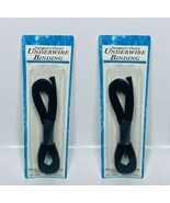 Lote De 2 Designers Choice Aro Ribete 1/5.1cm x 61cm 100% Tafetán - Negra - $10.73 CAD