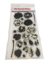My Favorite Things Clear Stamps Set Watercolor Flowers Stems Garden Card Making - £12.01 GBP