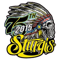 2015 Sturgis Motorcycle Rally 75th Anniversary Indian Patch (Iron on Sew on) - $9.99