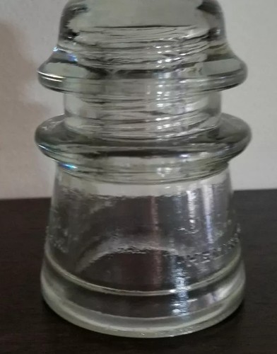 VINTAGE, HEMINGRAY 17 CLEAR GLASS INSULATOR 24-41, MADE IN USA Item image 5