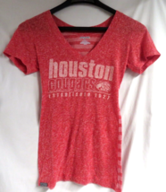 Houston Cougars Women&#39;s V-Neck T-Shirt Red Jansport Size M - NEW - £9.69 GBP