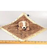 Mary Meyer Puppy Dog Lovey Plush Blanket Beige Satin Trim Baby Security ... - $13.84 CAD