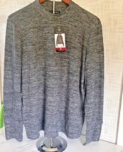 Rafaella Sweater Charcoal Tweed Heather Gray Knit Size XL $69 LS Super S... - $16.12