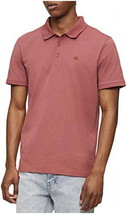 Calvin Klein Mens Regular-Fit Embroidered Polo in Raspberry Blush-Medium - £23.72 GBP