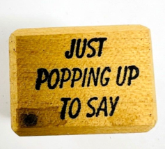 Vintage CC Rubber Stamps Just Popping Up To Say 1602 - $186.40 MXN