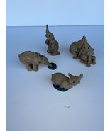 Four elephants The Herd, Martha Carey Splish, Splash, Popcorn, Lad &amp; Lassie - $154.15 CAD