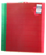 Needloft Quick-Count 3 Sheets 7 Mesh Plastic Canvas 10.5 x 13.5 Xmas Gre... - $14.21 CAD