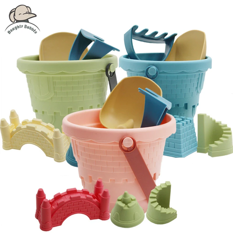 Baby Summer Beach Sensory Bucket Toys Sand Planing Tool Toys for Children - £12.49 GBP