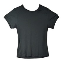 Womens Blank Black Short Sleeve Tee Shirt Sz M Medium Plain Lightweight ... - £13.18 GBP