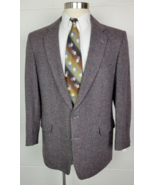 Vtg Magee Tweed Mens Donegal Wool Tweed Sport Coat Jacket 44L - £62.58 GBP