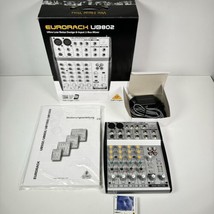 Behringer Eurorack UB802 Ultra Low-Noise 8-Input 2-Bus Mixer Tested Working - $59.39