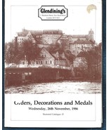 Glendining&#39;s-November 1986 Catalog-Orders, Decorations &amp; Medals - $187.20 MXN