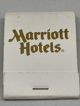 Vintage Matchbook Cover  Marriott Hotels   gmg  Unstruck - £9.72 GBP