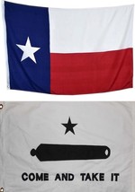 3x5 Texas State Flag Come and Take It Flag State Texas 2 Flag Combo Gift Set - £18.03 GBP