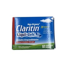 Claritin Liqui-Gels 10ct 24 Hour Allergy Relief Non-Drowsy New EXP 01/27 - $180.63 MXN