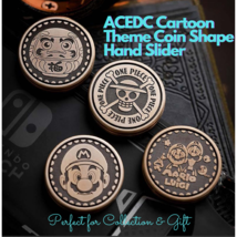 Mini ACEDC Stainless Steel Cartoon Theme Coin Shape Push Slider for Gift  - £78.68 GBP+