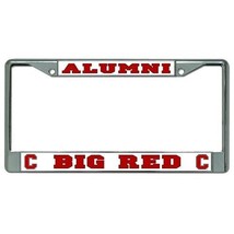 Cornell Big Red Alumni Metal Chrome Car License Plate Frame Made In Usa - £23.76 GBP