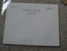 Vintage 1930s Unused Letterhead - Shuler House Pottstown PA - £14.24 GBP