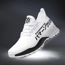 2023 Men Casual  Shoes Light Soft  Vulcanize Shoes Runing  Fashion High Top Snea - £45.83 GBP