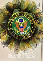 U.S. ARMY WREATH NEW HANDMADE 24” ARMY MILITARY - £83.05 GBP
