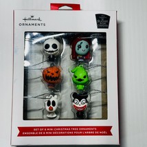 Nightmare Before Christmas Mini Ornaments Hallmark Disney Set 6 Jack Sally Zero - £15.82 GBP