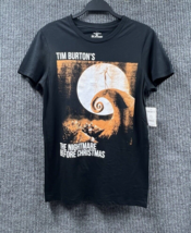Disney Tim Burton’s The Nightmare Before Christmas Shirt Men Small Black Graphic - £10.80 GBP