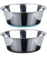 &quot;Non-Skid Stainless Dog Bowls, 2 Pack, 3 Cups&quot; - £21.73 GBP