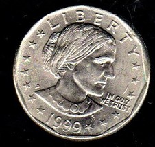  Susan B. Anthony Dollar Coin 1999 - Circulated  - $3.50